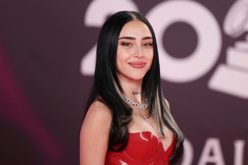 Nicki Nicole llega a la 24a entrega anual del Latin Grammy en Sevilla, España, el jueves 16 de...